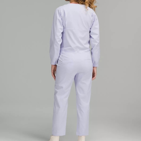NWT Lululemon Ventlight Zippered Jumpsuit, Pastel Blue - Picture 5 of 8